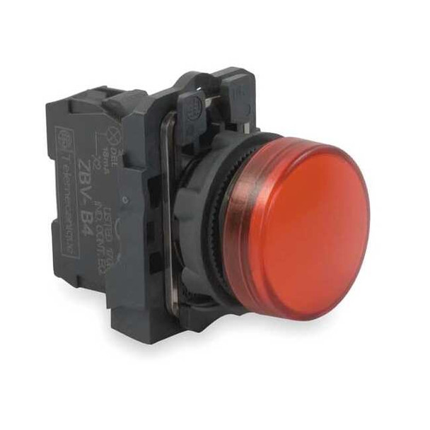 Schneider Electric Pilot Light, LED, Red, 22mm, 24VAC/DC XB5AVB4