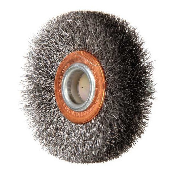 Weiler Crimped Wire Wheel Wire Brush, Stem, 2" 90117