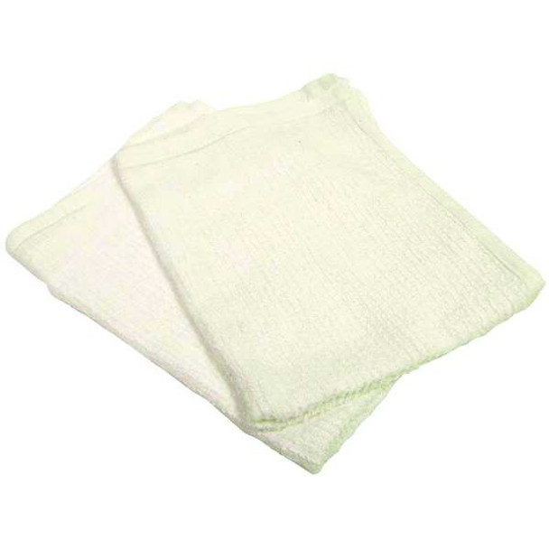 Manufacturer Varies White Cloth Rag,Terry,14" x17",PK12 51702