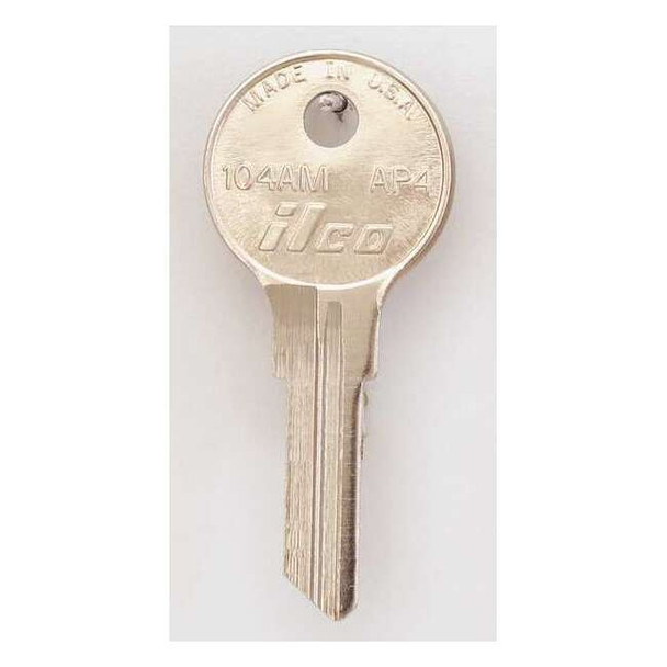 Kaba Ilco Key Blank,Brass,Type AP4,6 Pin,PK10 104AM-AP4