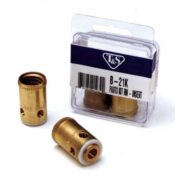 T&s Brass Spindle Kit, Incl LH/RH Inserts, Gaskets B-21K