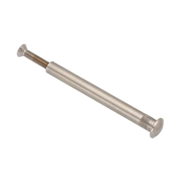 Arch Barrel, 1/4"-20, 3/4 in Brl Lg, 3/8 in Brl Dia, Stainless Steel Plain