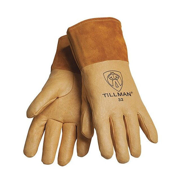 32 Welding Gloves, Straight Cuff, Straight Thumb, Premium Pigskin, XL, 1 PR
