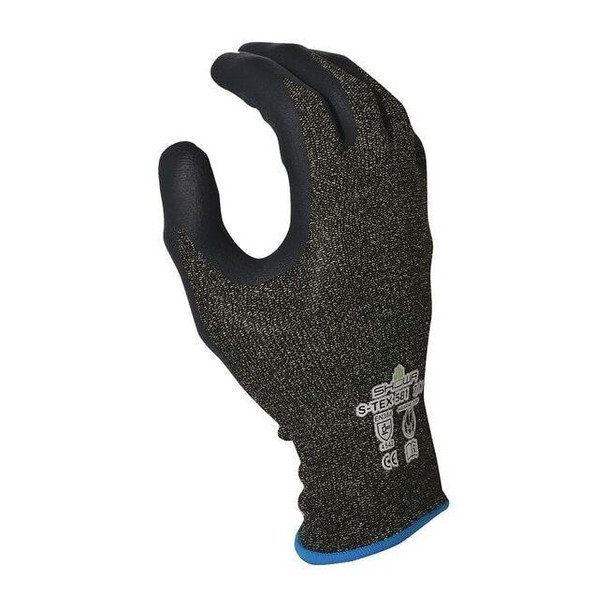 Cut Resistant Coated Gloves, Cut Level A5 ,Dipped ,Foam Nitrile ,Smooth ,L 1 PR