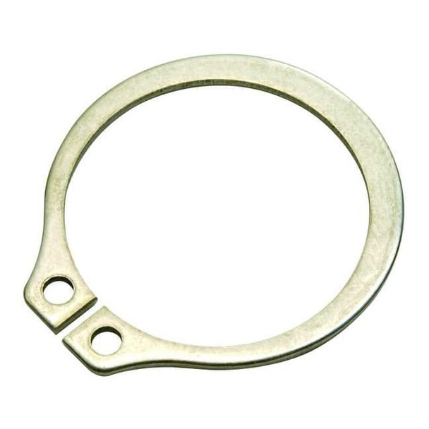 External Retaining Ring, 18-8 Stainless Steel, Plain Finish, 1-1/2 in Shaft Dia