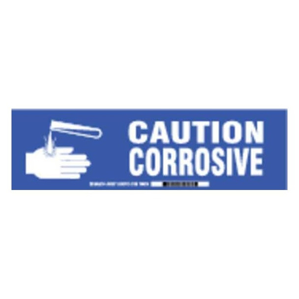 Label, 3 1/2 in H, 12 in W, Polyester, Vertical Rectangle, English, 60287