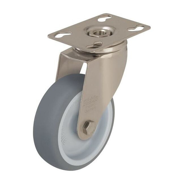Manufacturer Varies Swivel Plate Caster,Therm Rubber,5 in,264 lb LKPXA-TPA 126G