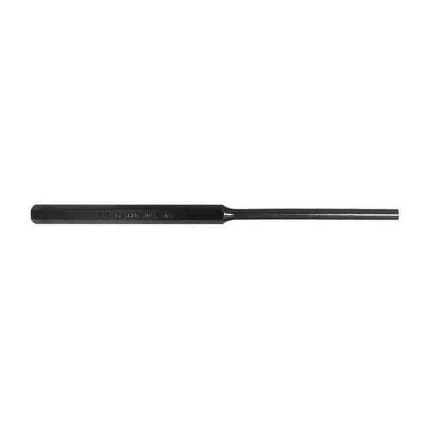 Mayhew Pro Pin Punch,8in L,1/4in Tip,Steel,BO 21502