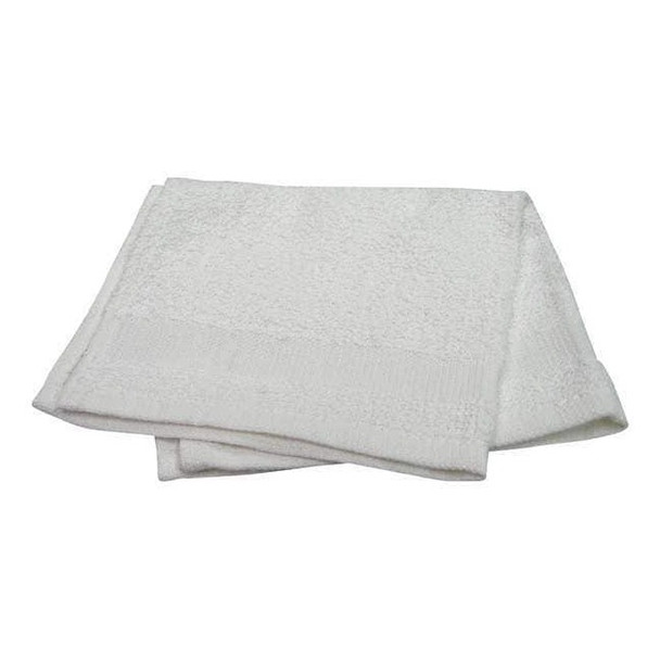 R & R Textile Wash Cloth,12x12 In,White,PK12 61200