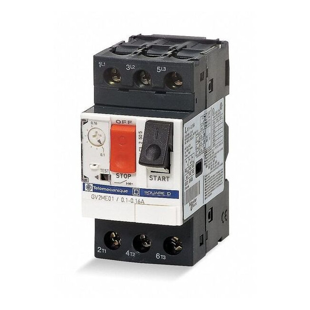 Manual Motor Starter, Not Applicable, 3 P, 3 Phase, Push Button, 0.25 A