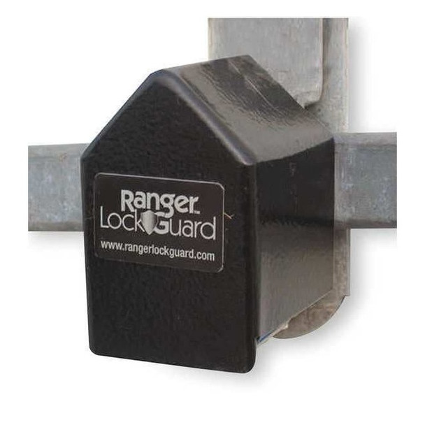 Ranger Lock Padlock Guard,Hardened Steel,Blk,2-3/4"L RGST-00