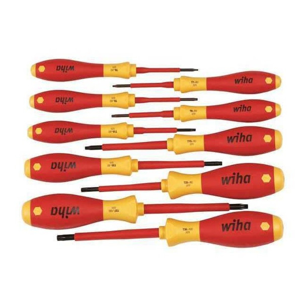 Wiha Insulated Screwdriver Set, Torx, 10 pcs 32592