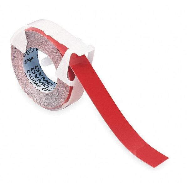 Dymo Tape, Red, Labels/Roll: Continuous 520102