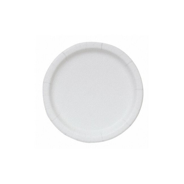 Manufacturer Varies Paper, Plate, Round, 7", White, PK500 23500