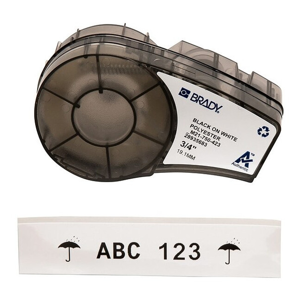 Harsh Environment Multi-Purpose Polyester for Brady M210 and M211, 3/4inW
