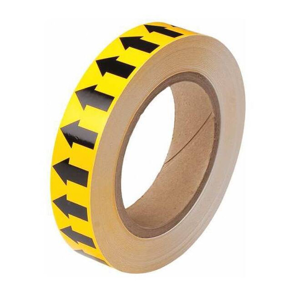 Brady Pipe Marking Tape,Yllw,1in W,90ft Roll L 91424