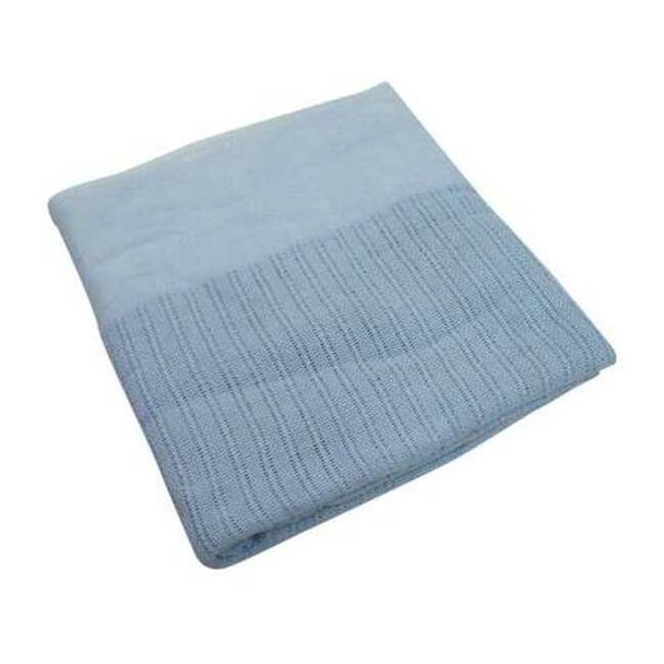 R & R Textile Thermal Blanket, Twin, 66x90 In., Blue X51002