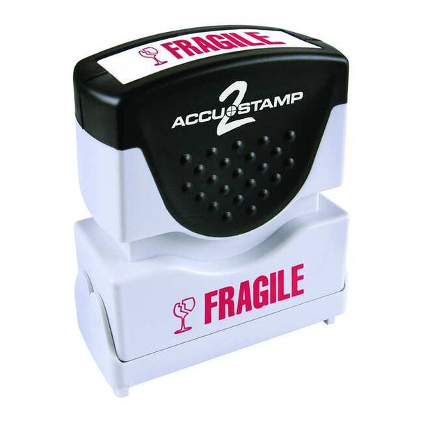 Accu-Stamp2 Microban Message Stamp, Fragile, 3/8" 038856