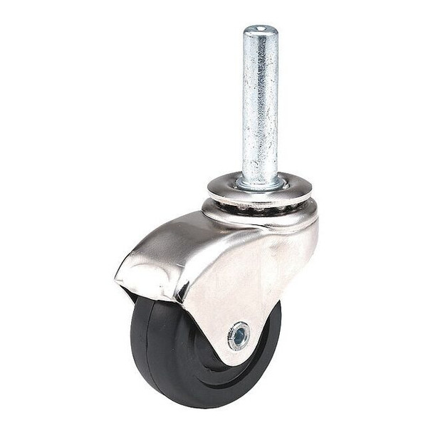 Manufacturer Varies Swivel Stem Caster,Rubber,2 in.,75 lb. 31253