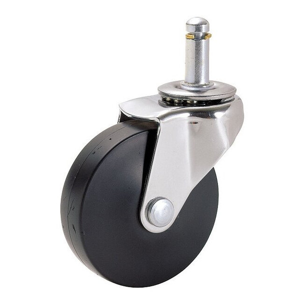 Manufacturer Varies Swivel Stem Caster,Rubber,2-1/2 in,75 lb 42004
