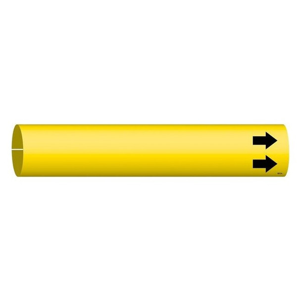 Brady Pipe Marker,(Blank),Yel,3/4 to 1-3/8 In 4010-A