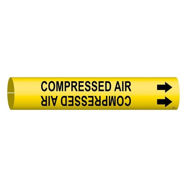 Brady Pipe Marker,Compressed Air,3/4to1-3/8 In 4032-A