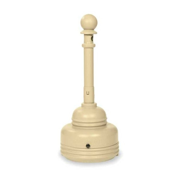 Eagle Mfg Cigarette Receptacle,1-1/4 gal.,Tan 1206BEIGE