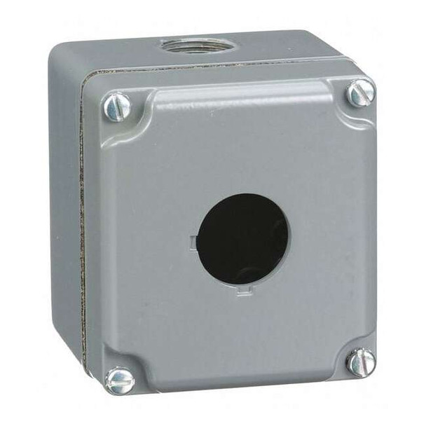 Schneider Electric PushButtonEnclosure,30mm,1Hole,Alum 9001KY1