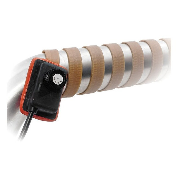 Heating Tape, Adjustable Thermostat Control, 120VAC, 432W, 1"W x 6'L