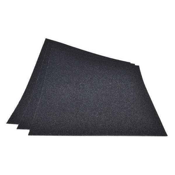Arc Abrasives Sandpaper Sheet,Blk,Fine,180 Grit,PK100 74126K