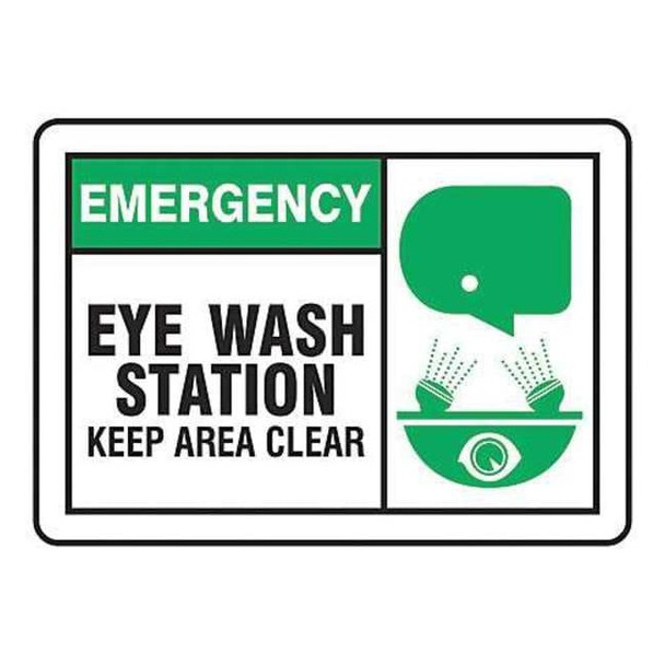 Accuform Safety Label, 3 1/2 in Height, 5 in English, LFSD904VSP, PK5 LFSD904VSP