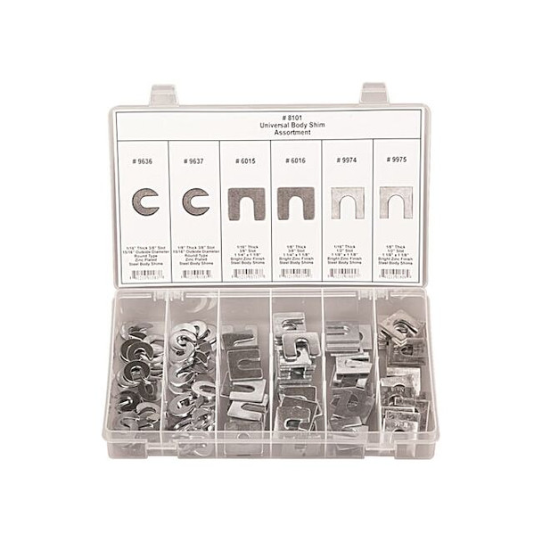 Disco Slotted Shim Assortment,Untabbed,140 pcs 8101