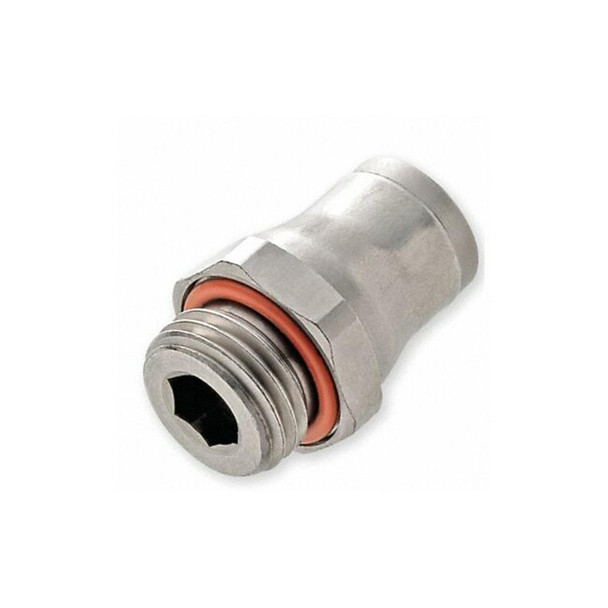 Legris Push-Fit Adapter Fitting, 13/32 in Tube Size, Brass, Silver 3601 10 13