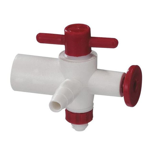 Sp Scienceware Stopper,102 mm,Polypropylene,Red/White F42040-0000