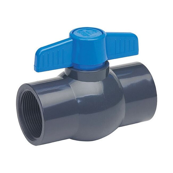 Manufacturer Varies 1-1/2" FNPT PVC Ball Valve Inline 107-137-NPG