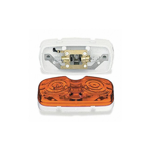 Grote Lamp,Square Corner,2 Bulb,Duramold,Ylw 46793