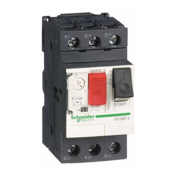 Manual Motor Starter, Not Applicable, 3 P, 3 Phase, Push Button, 14 A
