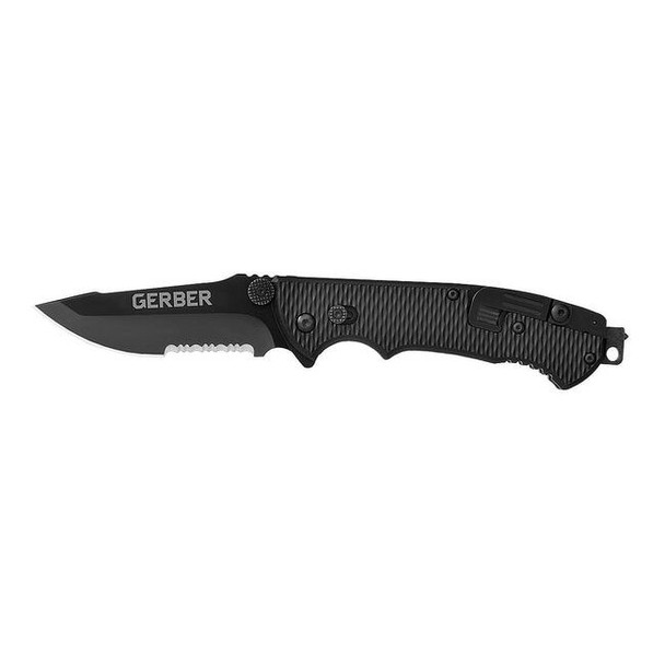 Gerber Folding Knife, Serrated, Drop, 3-1/2 in 22-01870