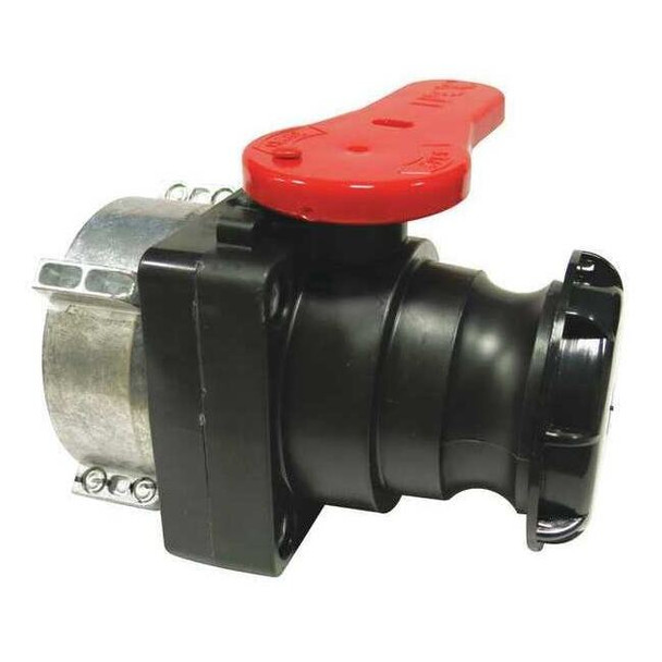 Manufacturer Varies Valve, Polypropylene, Black, 3-3/8 In W BV2CLCN-E