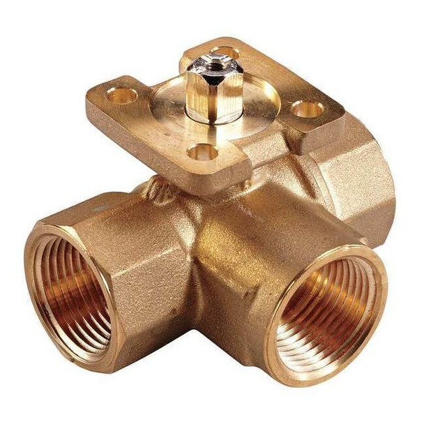 Johnson Controls Ball Valve,3 Way,SS Trim,(F)NPT 1/2 VG1845AD