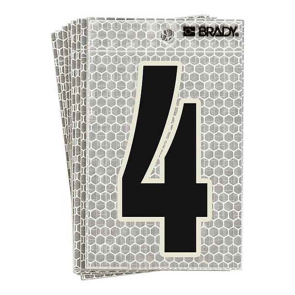 Brady NumberLabel,6inH,3inW,PK10 3020-4