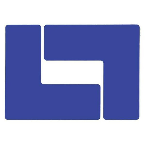 Floor Marking Tape, Polyester, Solid, Blue, 3 in W., 8 mil Thickness, 20 PK