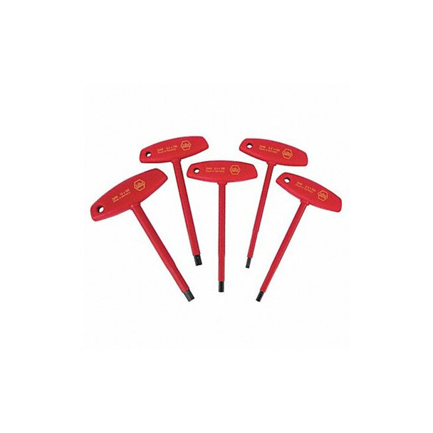 Wiha 5 Piece Metric T-Shape Hex Key Set, 33478 33478