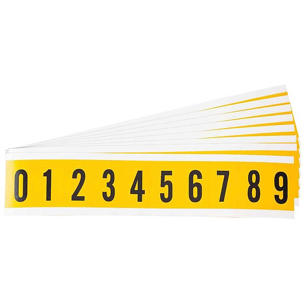 Brady NumberLabelSet,1-1/2inH,7/8inW,PK25 1530-# KIT