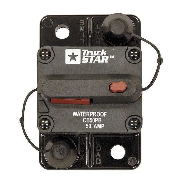 Buyers Products Automotive Circuit Breaker, CB Series, 50 A CB50PB