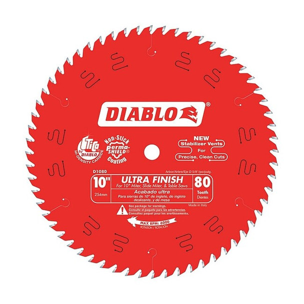Diablo 10",80-Teeth Circular Saw Blade D1080X