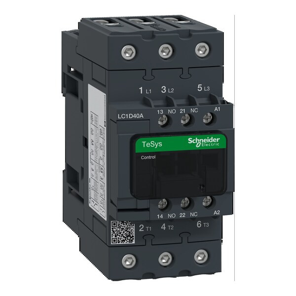 IEC Magnetic Contactor, 1NC/1NO, 120V AC, 3 P, Non-Reversing, Screw Clamp