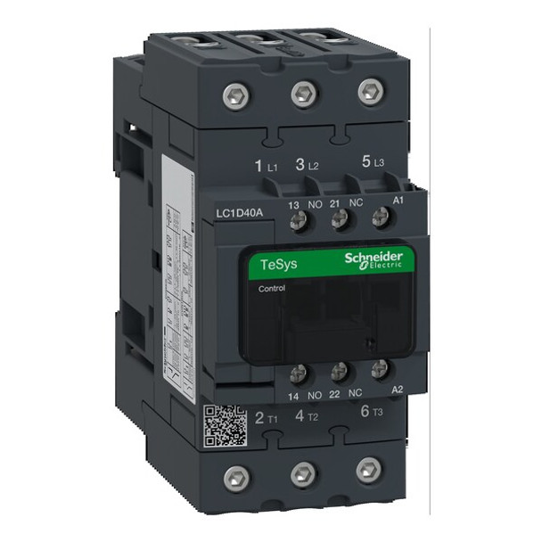 Schneider Electric IECMagContactor, NonReversing, 120VAC LC1D40AG7