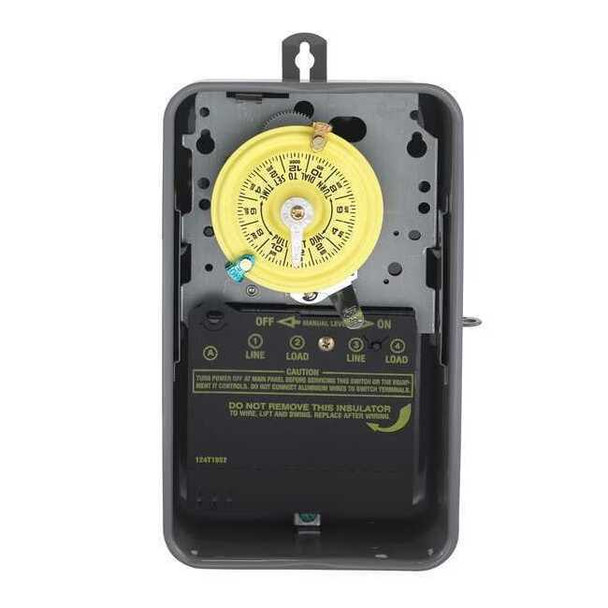 Intermatic Electromechanical Timer,24 Hour,Dpst T104R