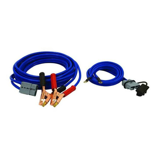 28 Foot Long Booster Cables With Gray Quick Connect - 600 Amp